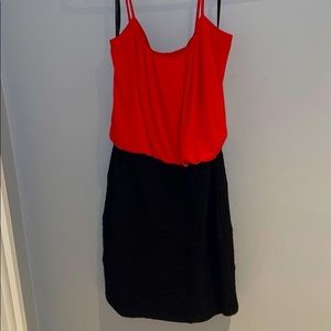 Red & Black Bodycon Dress